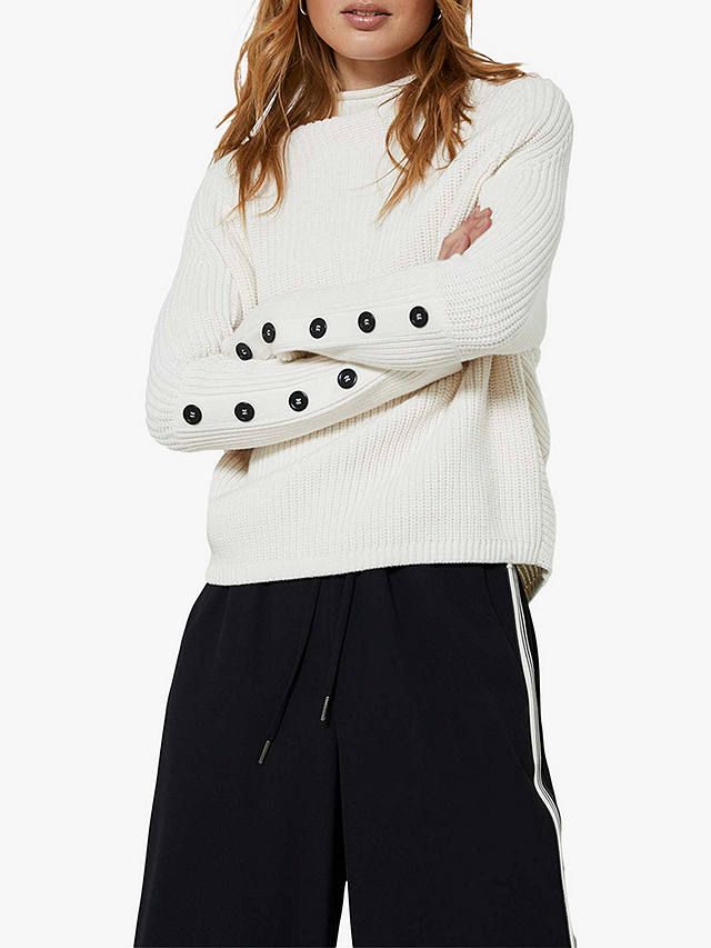 button sleeve jumper