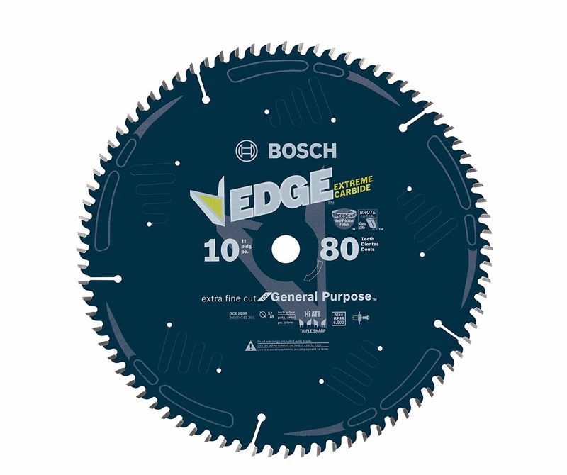 Bosch 80-Tooth Plywood & Melanine Blade