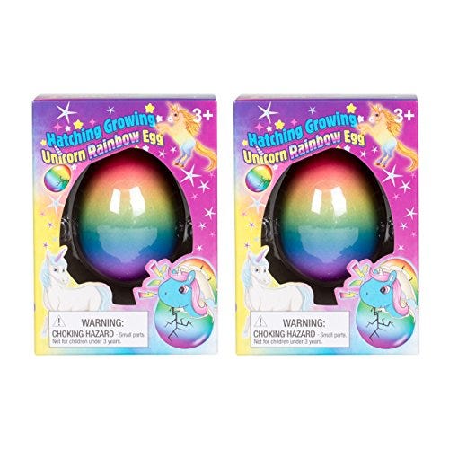Surprise Growing Unicorn Hatching Rainbow Egg (Pack Of 2)