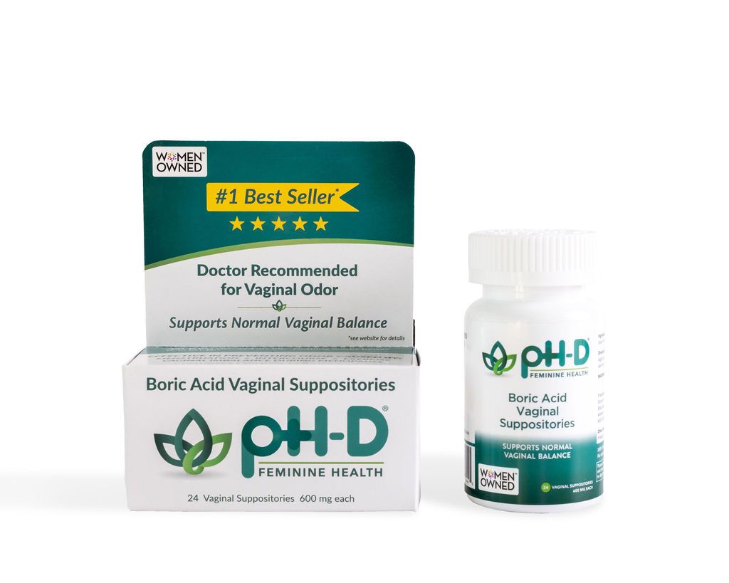 pH-D Boric Acid Vaginal Suppositories