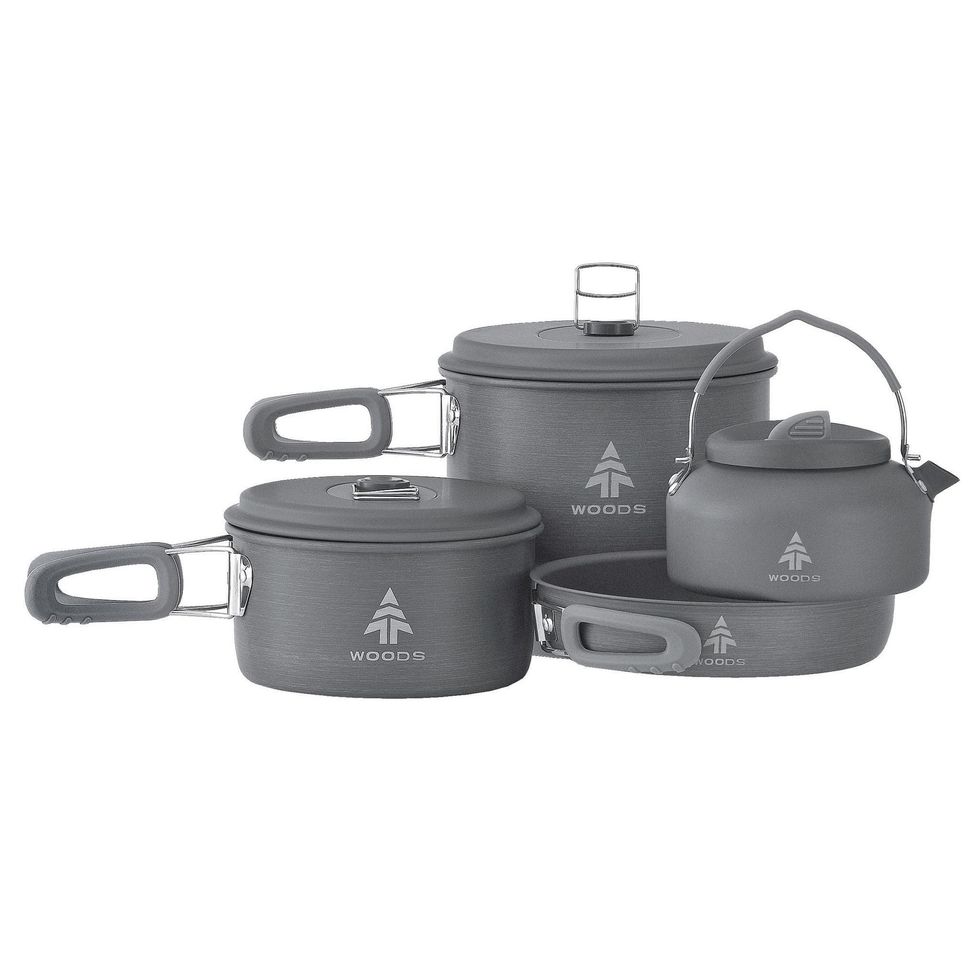 Nonstick Nesting Pots And Pans 7 Pieces Rv Cookware Set For Camper