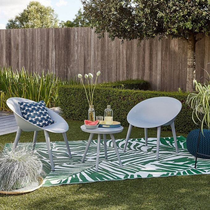 Catalpa Indoor/Outdoor Palm Leaf Rug
