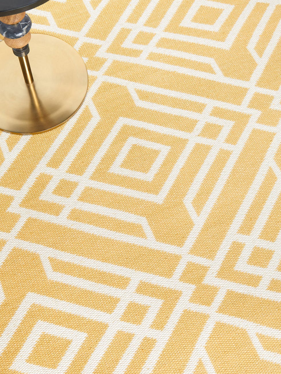 Aztec Indoor & Outdoor Rug, Mustard