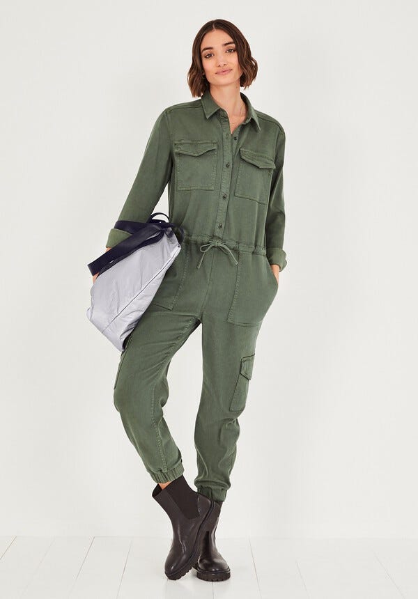 Washed Utility Jumpsuit