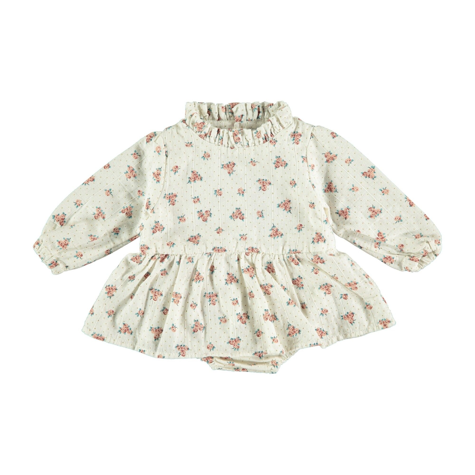 Off White Floral Baby Dress