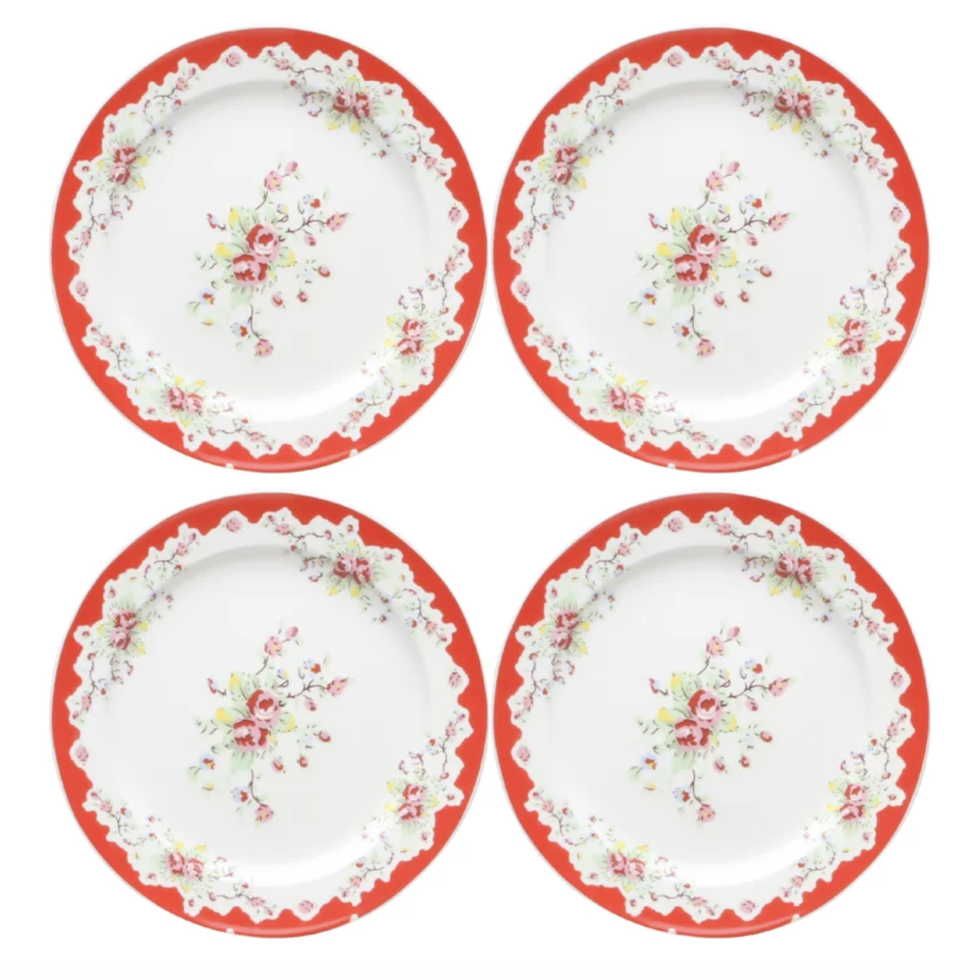 Eleonora Vintage Rose Plates
