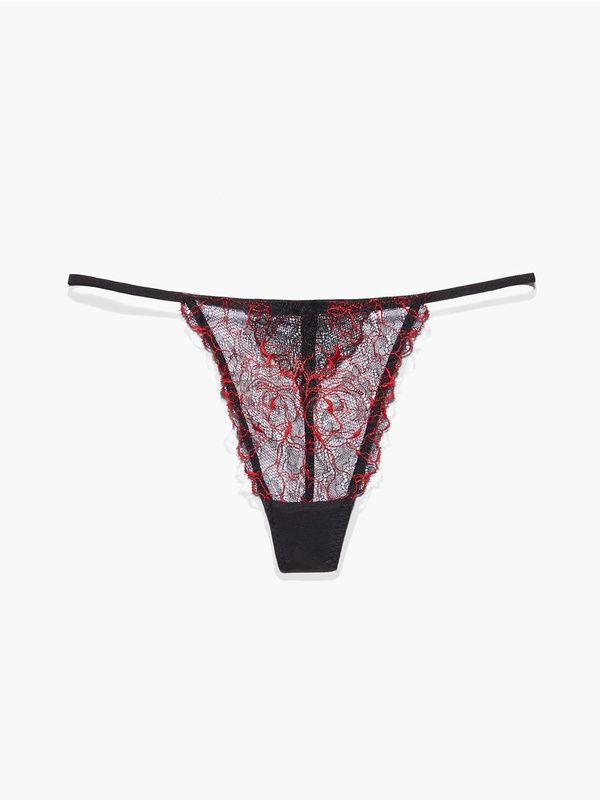 Embroidered Lace G-String