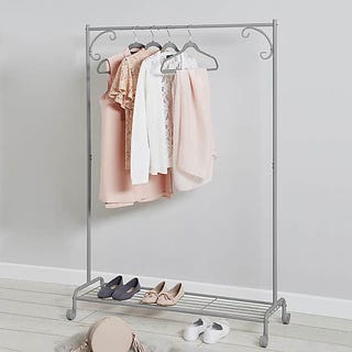 Grey Clothes Rail