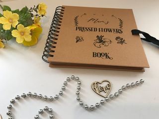 Personalized pressed flower book