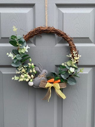 Easter Wreath with Bunny