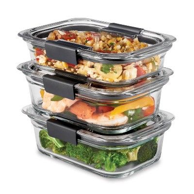 Rubbermaid Brilliance Meal Prep Containers, 2-Compartment Food Storage  Containers, 2.85 Cup, 5- - Storage Bins & Baskets, Facebook Marketplace