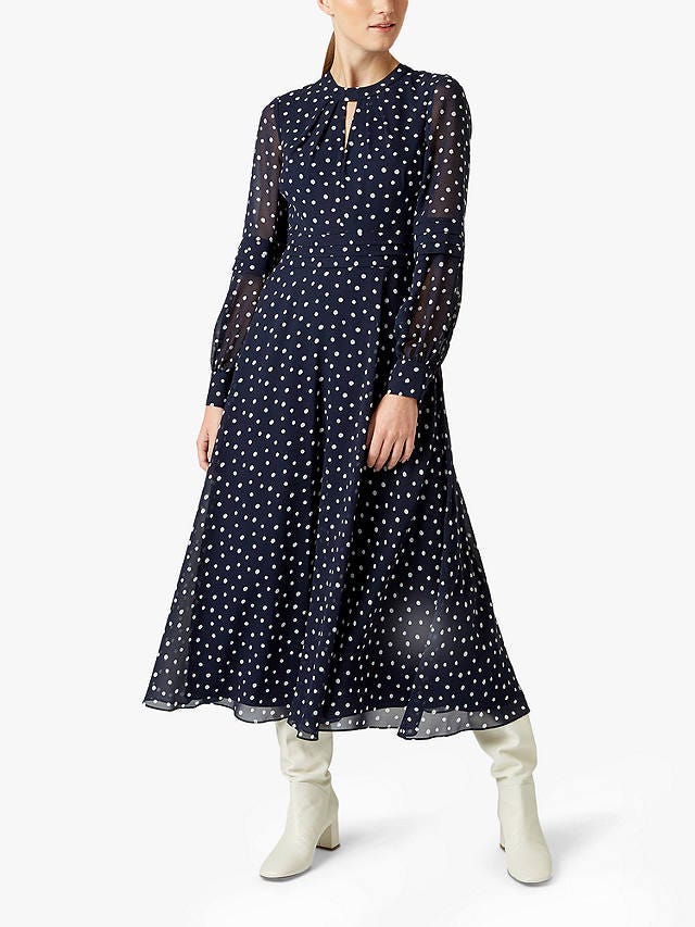 Hobbs Piper Dress, Midnight/Ivory