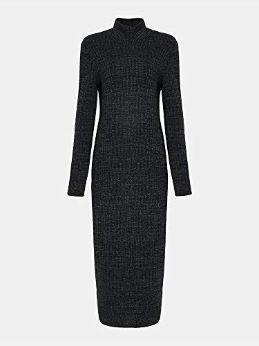 Vestido negro de punto