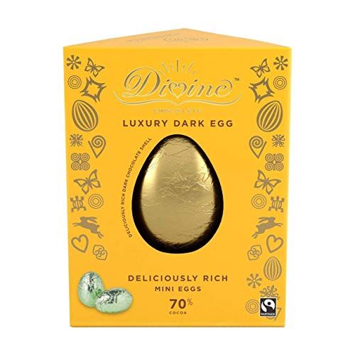 Divine Luxury 70% Dark Chocolate Easter Egg 