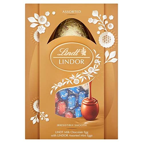 Lindt Milk Chocolate Egg with Lindor Assorted Mini Eggs, 215g