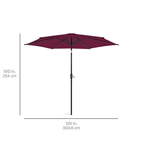 Best Choice Products 10-Foot Outdoor Table Compatible Umbrella