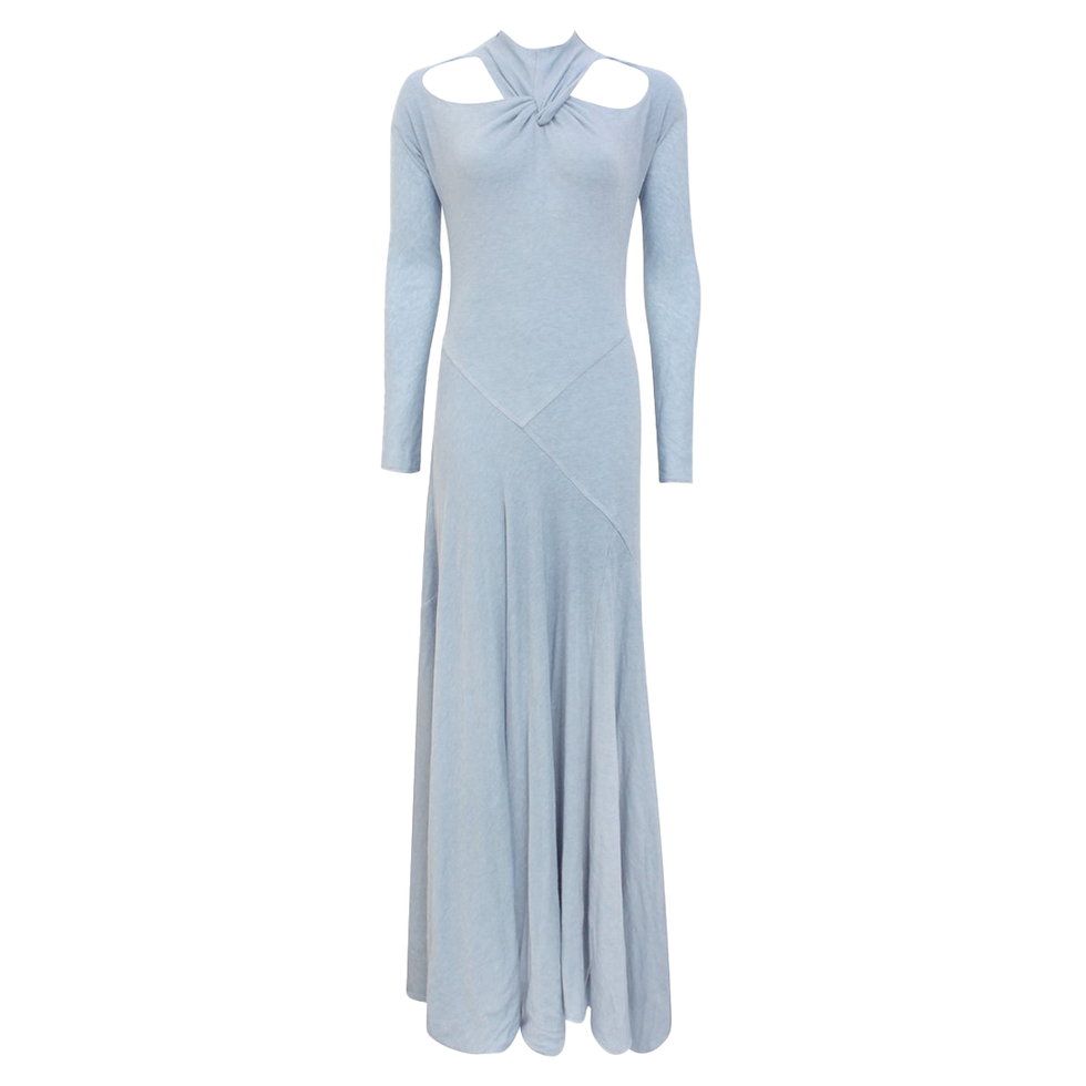 Maia Cutout Twisted Jersey Maxi Dress