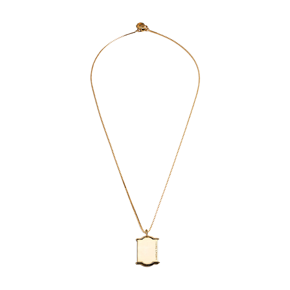 Third Crown Dog Tag Necklace 