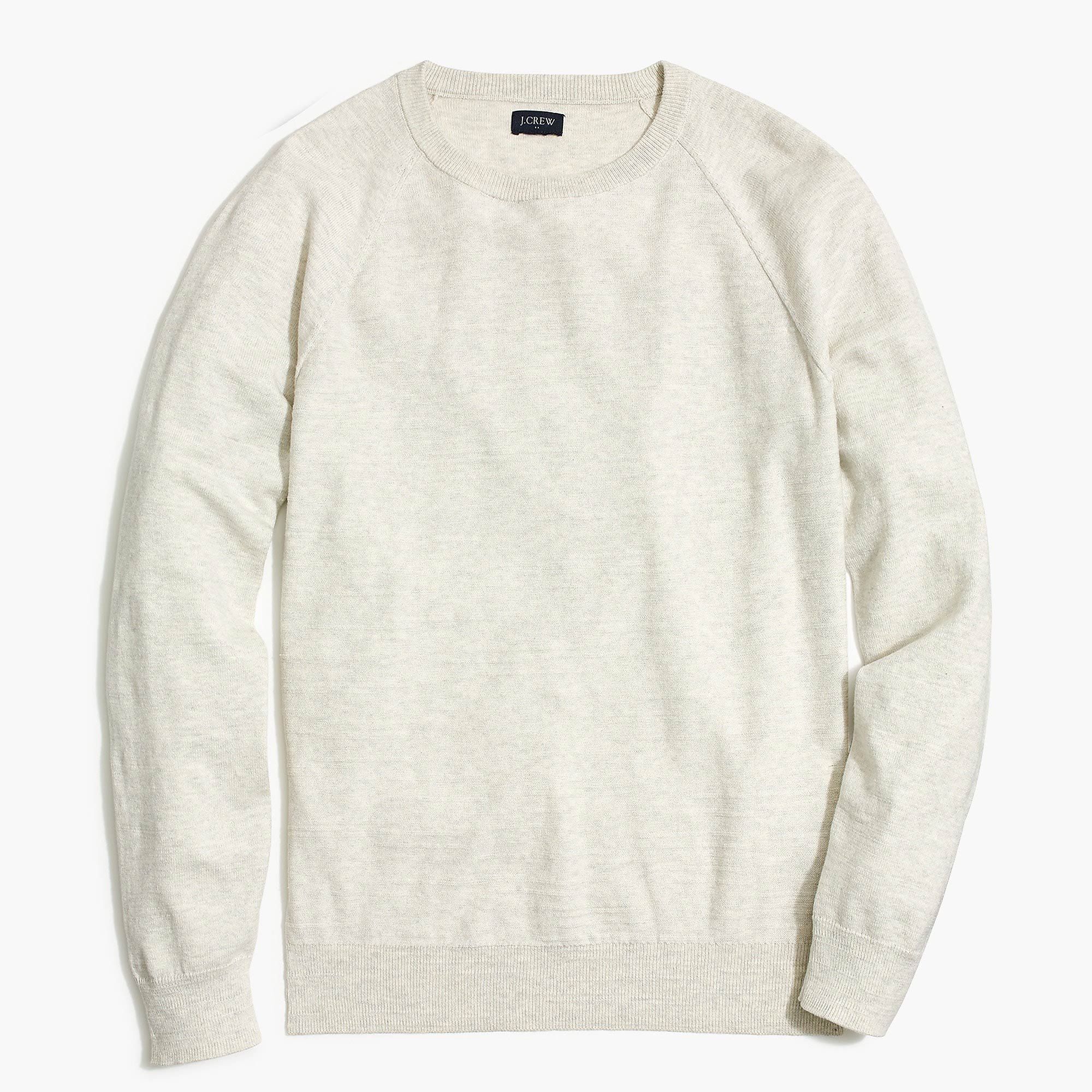 Slim Textured Cotton Crewneck Sweater