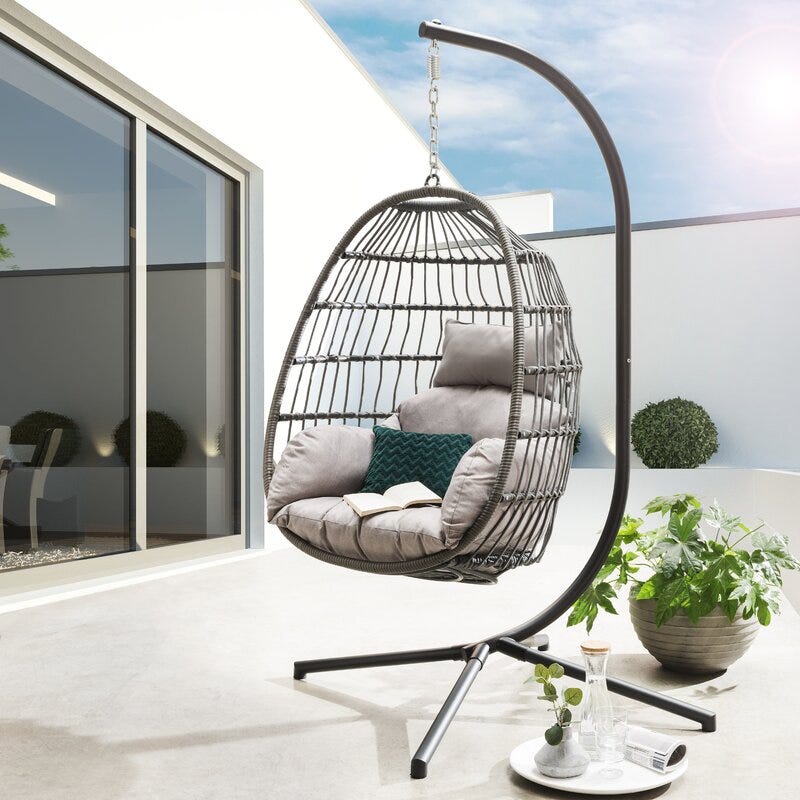 Vasilia Swing Chair with Stand
