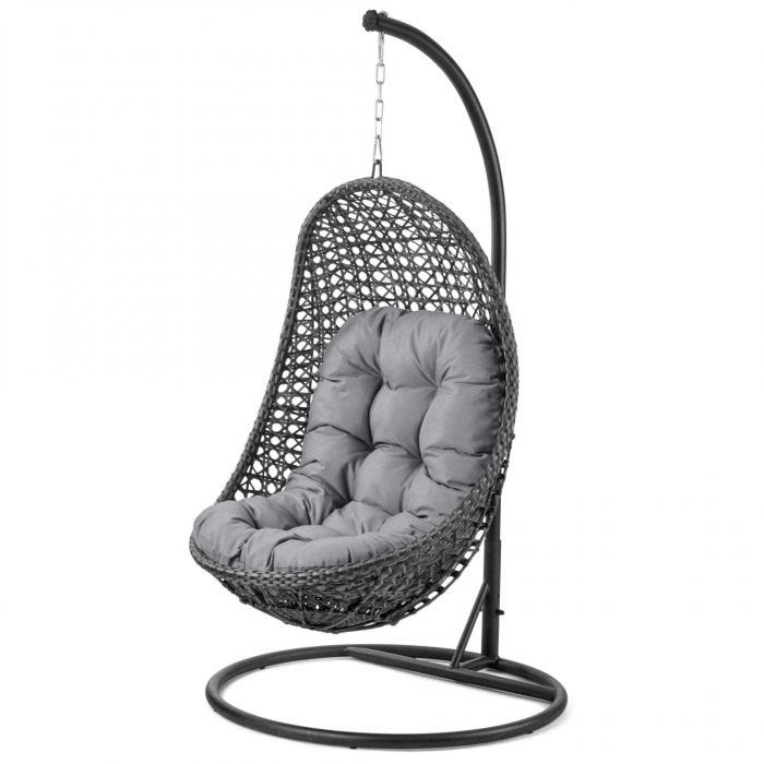 Malibu Hanging Chair in Grey