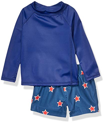 Amazon Essentials Infant Long-Sleeve Rashguard and Trunk Swimsuit 