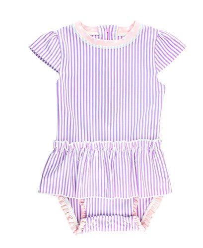 RuffleButts Infant/Toddler Peplum One Piece Swimsuit