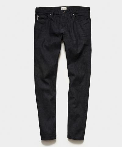 Slim Fit Lightweight Japanese Selvedge Jean in Charcoal