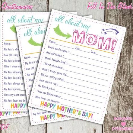 Mother’s Day Questionnaire