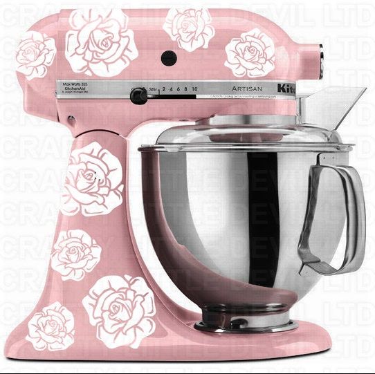Pretty Pink Butterflies Kitchenaid Mixer Mixing Machine Decal Art