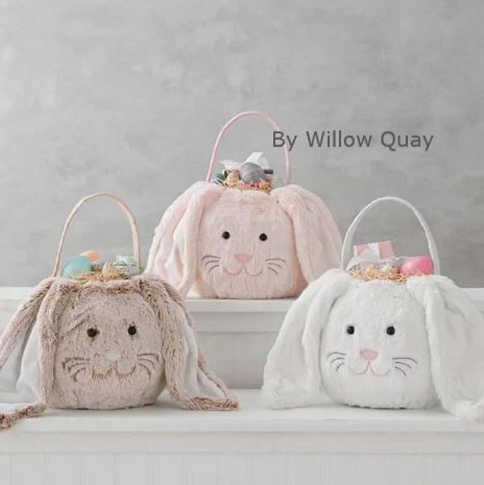 Personalised Long Ear Easter Bunny Basket, £17