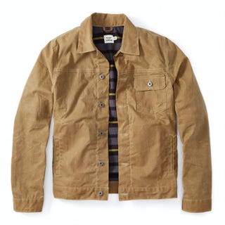 Flint and Tinder Flannel-lined Waxed Trucker Jacket Flint and Tinder Flannel-lined Waxed Trucker Jacket