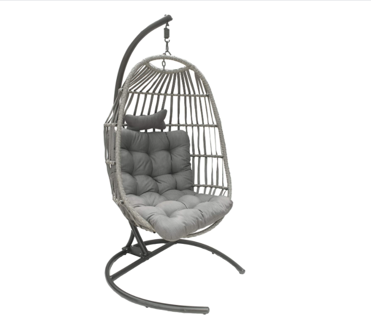 Folding Rattan Swing Seat