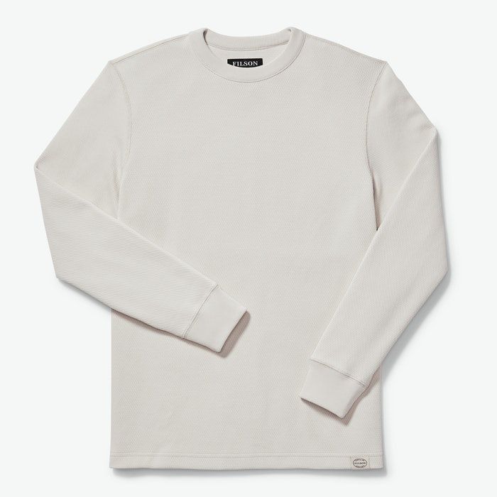 mens white long sleeve thermal top