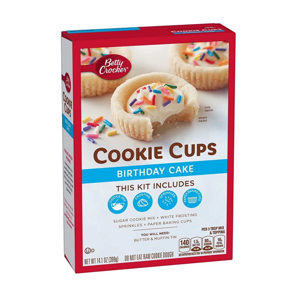 Birthday Cake Cookie Cups