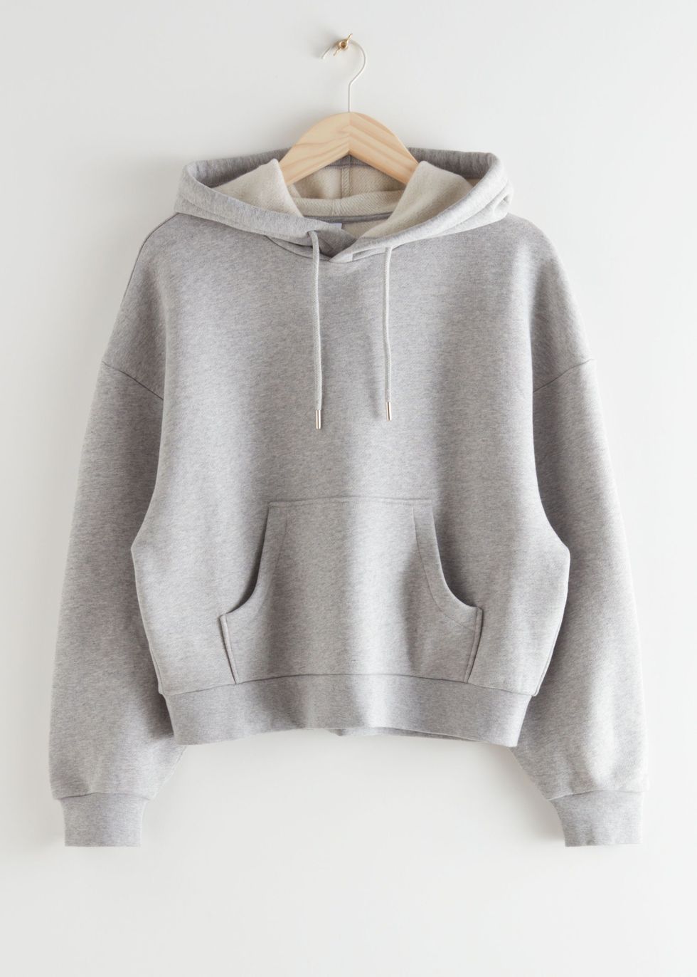  Other Stories Oversized Hooded Boxy Sweatshirt in Black