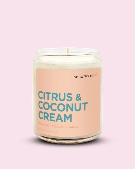 Citrus and Coconut Cream Soy Candle