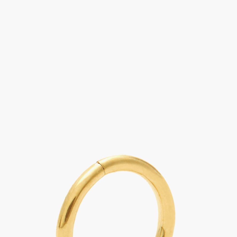 Yellow-gold single earring