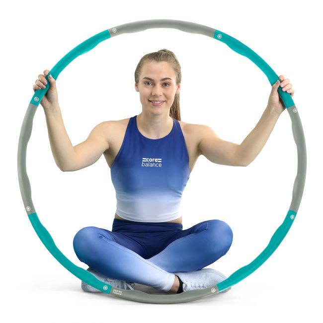 2 in 1 Abdomen Fitness Massage Hoola Hoops for Women Men Weight Loss Detachable Knots Adjustable Non-Falling Smart Exercise Hoops for Adults and Beginners Tretopoo Weighted Hula Hoop 