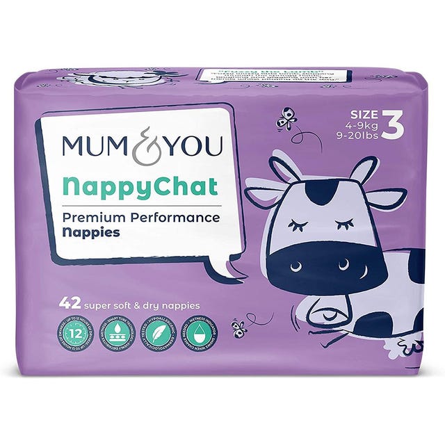 Nappychat Premium Performance Eco-Friendly Diapers (42-Count)