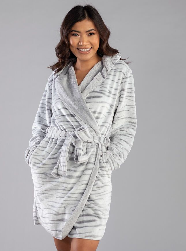 fluffy womens dressing gown