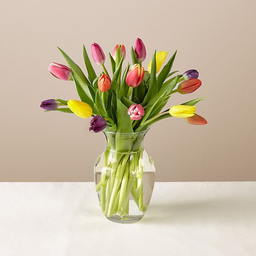 Spring Breeze Multicolored Tulip Bouquet