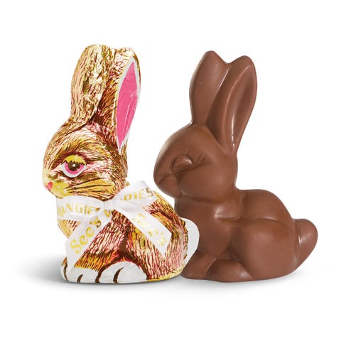 chocolate easter bunny figurines