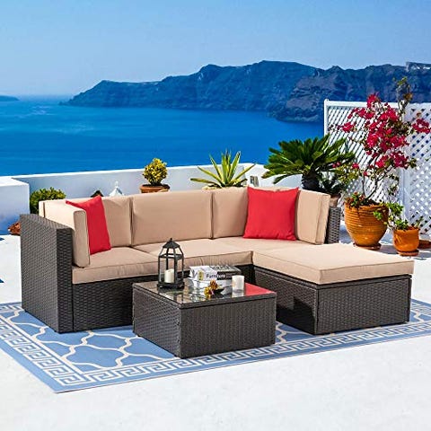 Malta 3pc All-weather Wicker Patio Chair Set - Brown - Christopher Knight  Home : Target