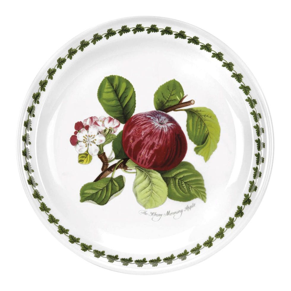 Plato llano con manzana