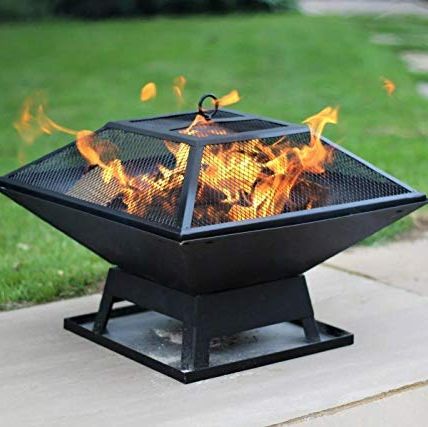 Garden Fire Pit, Fire Pit Charcoal Vs Wood