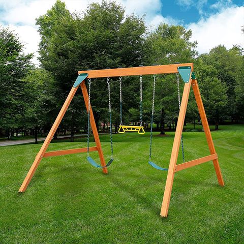 8 Best Wooden Swing Sets In 2021, Small Playground Sets