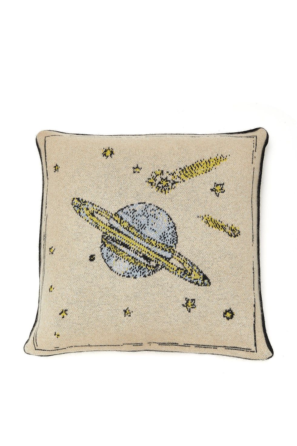 Galaxy Intarsia Cashmere Pillow