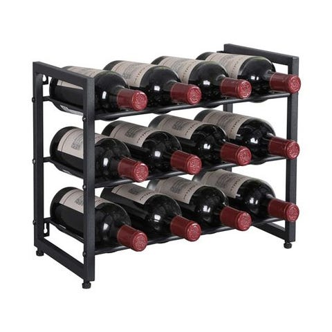 100 bottle metal wine rack