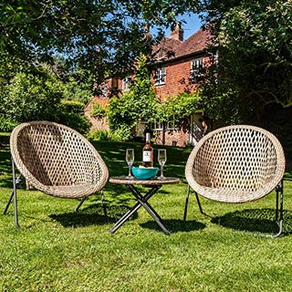 Faux rattan bistro set